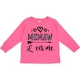 thumbnail image 3 of Inktastic Memaw Grandma Loves Me Girls Long Sleeve Toddler T-Shirt, 3 of 5