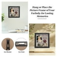 thumbnail image 3 of Unique Bargains Dog Memorial Gifts for Loss of Dog Personalized Keepsake Pet Memorial Frame Wooden Frame with Paw Print Design 9.06"x9.06" Black Gray, 3 of 6