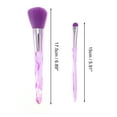 thumbnail image 2 of Conjunto de 10 Pcs de Brochas de Maquillaje Livianas para Viajes de Negocios de Lana de Fibra Artificial Plástico Morado, 2 of 5