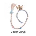 thumbnail image 2 of Qarigey Peluca de dibujos animados Bling Bling Gold Hairpiece Hand Knitting Cosplay Easy to Wear Lustrous Periwig Delicado Exquisito Encanto Ropa, zapatos y accesorios Miscelánea Oro Qarigey AP013993-03, 2 of 6