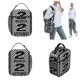 thumbnail image 4 of Bolsa de almuerzo portátil con estampado de ska y música rock de dos tonos, ideal para el trabajo, 2 Much 2 Young, 4 of 5