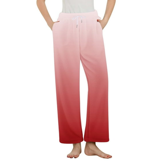 BLVB Women's Fleece Pajama Lounge Pants Comfy Warm Sleepwear with Pockets Plush Home Long Pants Winter Pj Bottoms