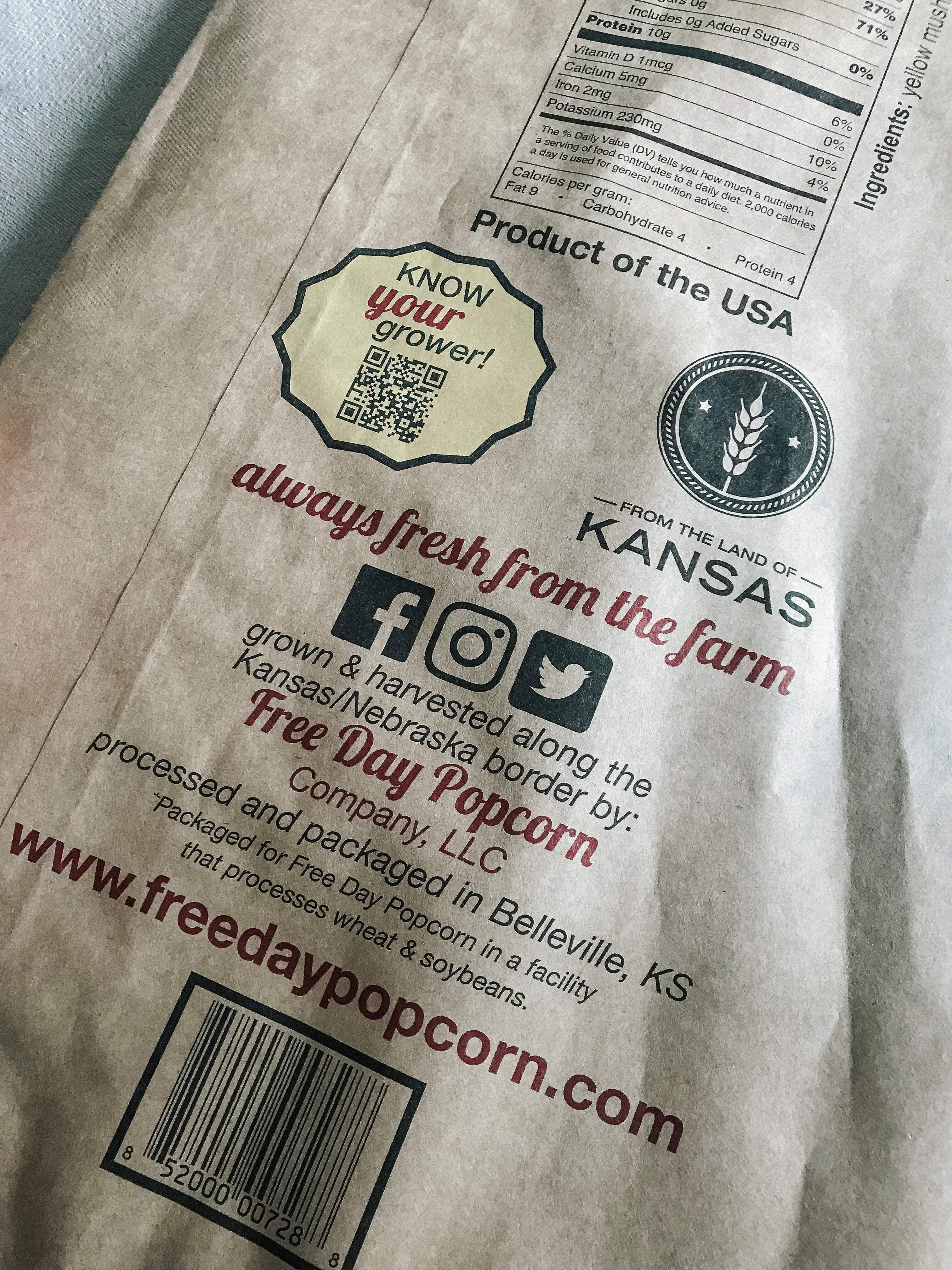 Alpha Yellow Butterfly™, 50 lb Bulk Bag: Farm Fresh Non-GMO Popcorn