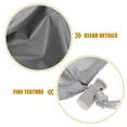thumbnail image 3 of Boat Seat Cover Waterproof Outdoor Captain's Chair Cover Heavy Duty 420d Pontoon Boat Bench Seat Cover Weather Helm Chair Protector Grey 60x55x63cm, 3 of 6