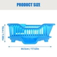 thumbnail image 4 of Milisten Dish Drying Rack Abs 1Set 17.5X9.4X7.1In, 4 of 5