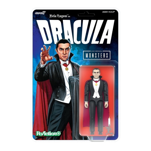 Figura de Acción Super7 Drácula Monstruos Universales ReAction+