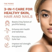 Reserveage Beauty, Tres Beauty 3, Beauty Supplement for Hair Growth, Skin Care and Nail Care, Collagen Supplement with Keratin and Biotin, Gluten Free, 90 Capsules (30 Servings)