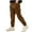 Coffee, variant on KyCheLot Boys Cargo Pants Casual Joggers Elastic Waist Outdoor Hiking Trousers School Uniform Pants 3-14 Years