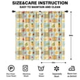thumbnail image 2 of Pioneer Flower Floral Print Pattern Insulated Teens Curtains Set Of 2, Bedroom Essentials, Toddler Room Decor 42"x84", 2 of 5