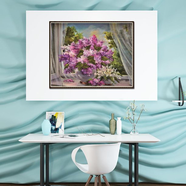 5D bricolaje flores maceta diamante pintura bordado pedrería Cruz puntada Kit Likrtyny decoración de arte
