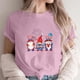 thumbnail image 2 of Camiseta de Cuello de la Tripulación de la Impresión Del Día de la Independencia de las Mujeres, Camiseta Casual Elegante para las Mujeres, 2 of 3