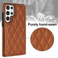 thumbnail image 2 of Wallet Case for Samsung Galaxy S21 Ultra, RFID Blocking Card Slots Holder PU Leather Fashion Back Flip Cover with Kickstand Magnetic Buttons Shockproof Case for Samsung Galaxy S21 Ultra,Brown, 2 of 7