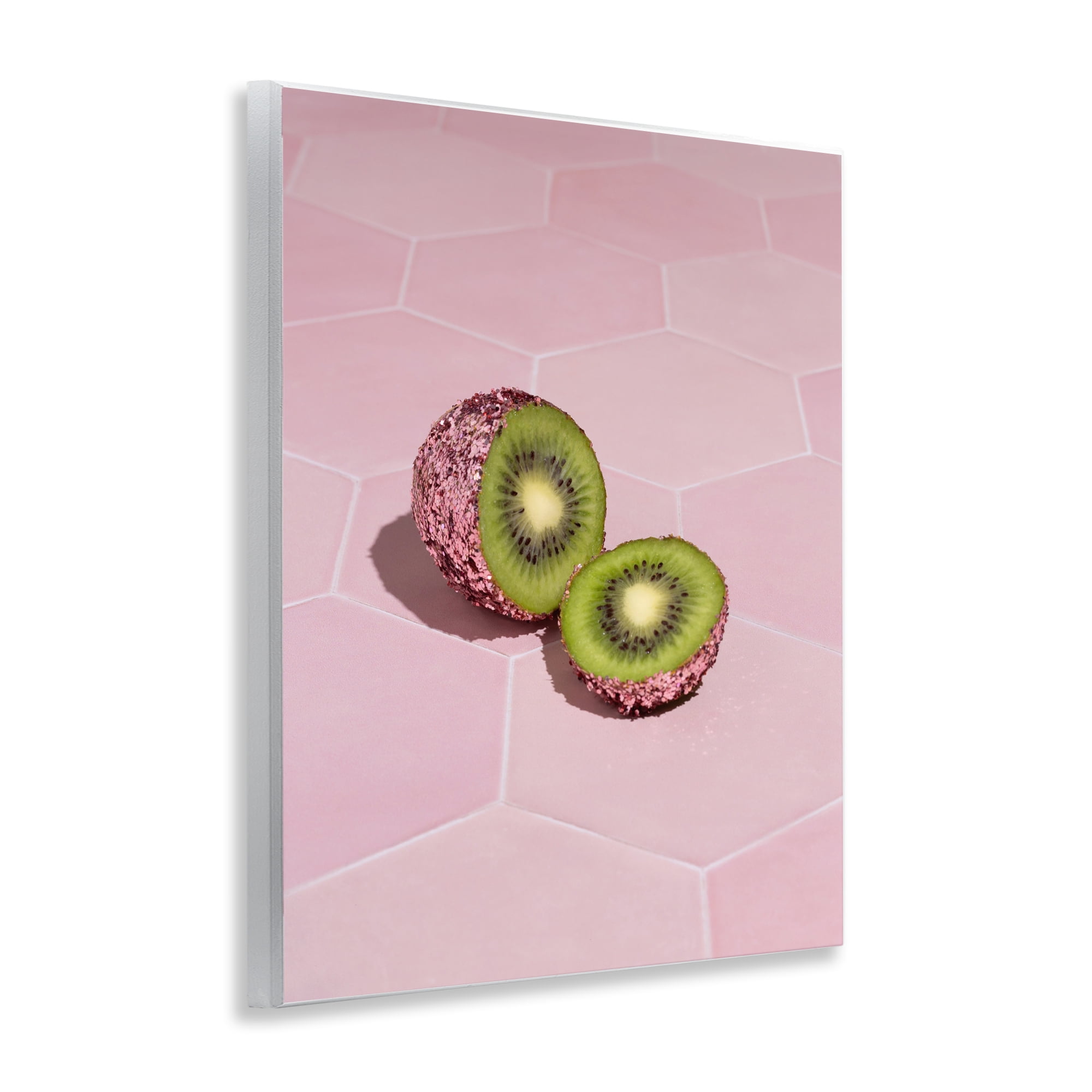 Stupell Industries Pink Glimmer Kiwi Wall Plaque Art, design by LISH Creative