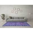 thumbnail image 3 of Ahgly Company Indoor Square Persian Blue Traditional Area Rugs, 3' Square, 3 of 4