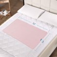 thumbnail image 2 of Springspirit Reusable Washable Bed Pads, Non-Slip Waterproof Incontinence Bed Pad for Women, Adults, Kids and Dog, Medical pad, Underpad Sheet Protector, 52" x 34", Pink, 2 of 6