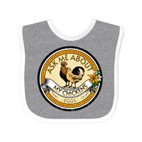 Inktastic Chicken Farmer Ask About My Chickens Boys or Girls Baby Bib
