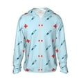 thumbnail image 1 of Fotbe Syringe And Red Cross Chaqueta con Protección Solar UPF 50+ para Hombre y Mujer, Camisa con Capucha y Bolsillos-Small, 1 of 7