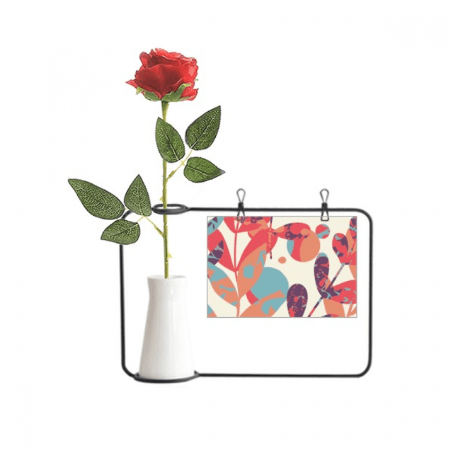 Planta de hojas otoñales Unbranded Florero de rosas Tamaño del soporte 25 x 17 cm