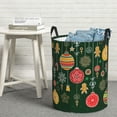 thumbnail image 6 of Naloa Christmas Large Laundry Basket Waterproof Round Collapsible Storage bin with Handles for Hamper Kids Room,Toy StorageMedium, 6 of 6