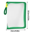 thumbnail image 3 of Hometravel Transparent A4 File Storage Bag, Clear Zipper Pouch for Book and Homework Organization, Plastic Document Holder for Paper Classification, Office, 3 of 3