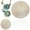 Gold, variant on Placemat Set Silver Circular 15 Inch Vinyl Non-Slip Heat Resistant Washable Pvc Hollow Table Mat for Dinner Table Decoration Bradem