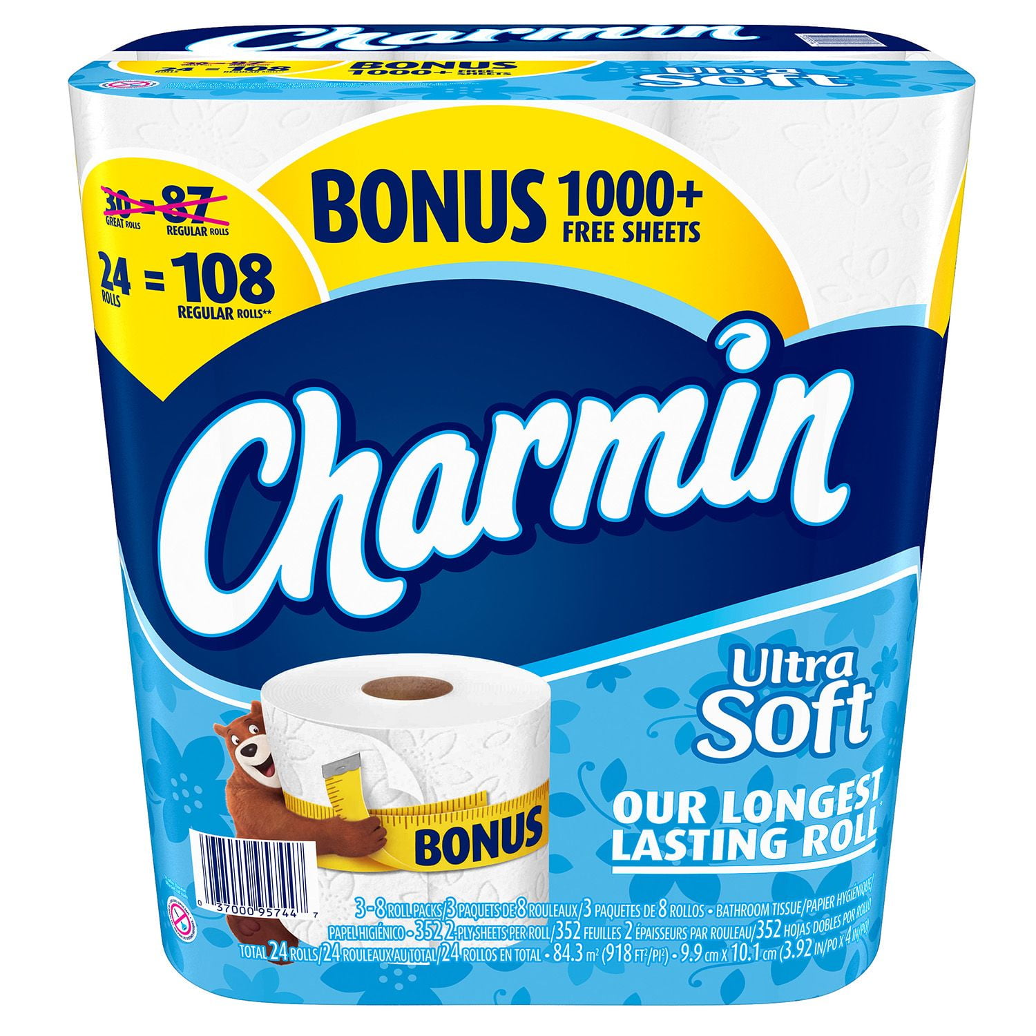 Charmin Ultra Soft Bonus Pack (24 Rolls, 352 Sheets per Roll) Walmart
