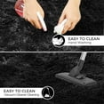 thumbnail image 6 of Ultra Soft Rug for Living Room, 4X6 Fluffy Shag Area Rug for Bedroom, Modern Shaggy Carpets Fuzzy Rug for Teens Dorm Nursery Home Decor Aesthetic, Upgrade Anti-Skid Durable, Black, 6 of 18