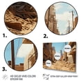 thumbnail image 3 of Designart "Metropolis Mirage Sahara's New York City III" Cityscapes Framed Wall Art - Industrial Beige City Buildings Hallway Framed Wall Art Decor, 3 of 6