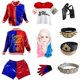 thumbnail image 4 of Disfraz de chica fea de Harleen Quinzel del Escuadrón Suicida de la película X, regalos periféricos de anime, 4 of 5
