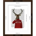 thumbnail image 3 of Deer in Ski Sweater, Animals Framed Art Print Wall Art by Fab Funky Sold by Art.Com, 3 of 6