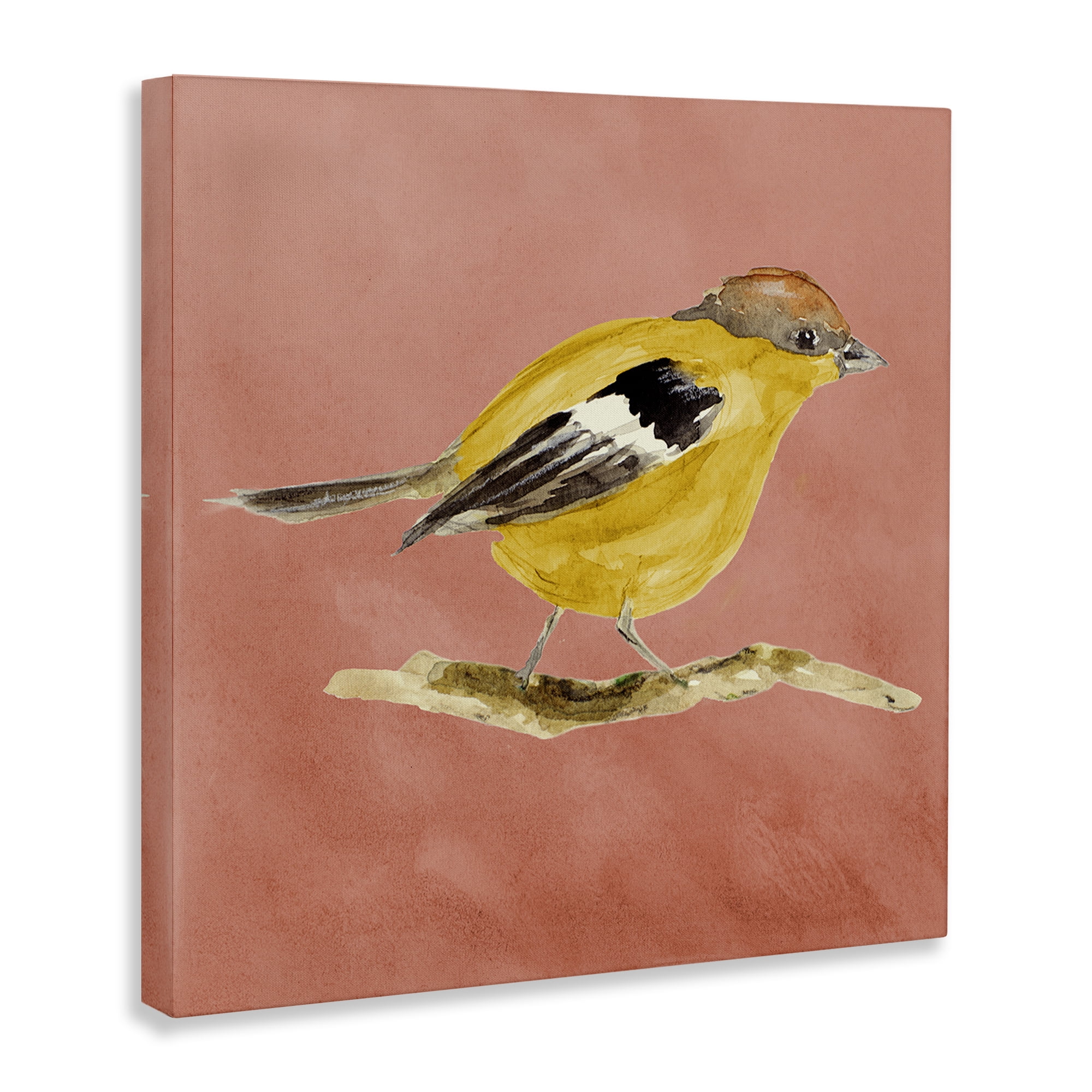 Stupell Industries Traditional Wren Bird Animals & Insects Painting Gallery Wrapped Canvas Art Print Wall Art, 30 x 30
