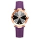 thumbnail image 1 of Reloj de aleación de moda Reloj de pulsera de cuarzo con pantalla analógica y esfera redonda (púrpura), 1 of 1