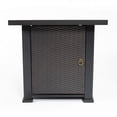 thumbnail image 6 of 28" Black Square Propane Fire Pit Table - 50000 BTU Quick-Assembly Dual-Function with Hidden Tank for Patio, 6 of 12
