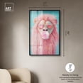 thumbnail image 5 of Pastel Lion Bubblegum Shadowbox Print Glam Wall Decor by Art Remedy, Black Frame, 30 x 45, 5 of 7