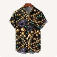 thumbnail image 4 of YLSDY Carnival Shirts for Men Funny Carnival Graphic Button Down Shirts Long Sleeve Lapel Holiday Party Hawaiian Shirt with Pocket Multicolor XXXXL, 4 of 7