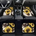 thumbnail image 2 of FKELYI Sunflower Cow Print Car Floor Mat Heavy Duty Rubber Car Weather Mats for Automative Cars 4 Pieces Non-Slip Car Carpet Floor Mat Accessories, 2 of 6