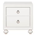 thumbnail image 3 of Table de Chevet Deux Tiroirs en Bois avec USB en Finition Blanche par Samuel Lawrence Meubles, 3 of 6