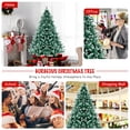 thumbnail image 5 of Costway 6ft Snow Hinged Artificial Christmas Tree w/ 1111 Tips & Metal Stand, 5 of 10