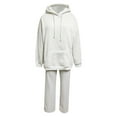 thumbnail image 5 of larppty Women's Hoodie & Jogger Set with Angel Wings Design - Soft Cotton Blend Lounge Wear（Grey， XS）, 5 of 9