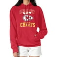 thumbnail image 4 of Women's G-III 4Her by Carl Banks Red Kansas City Chiefs Team Logo Graphic Fleece Tri-Blend Pullover Hoodie, 4 of 5