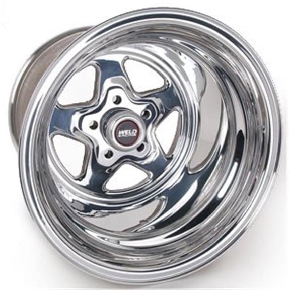 15 x 14 in. Pro Star Wheel with 4.50 in. Backspace & 5 x 4.50 in. Bolt Pattern, Polished