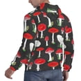 thumbnail image 6 of Uemuo Red Mushrooms Pattern Men's Hoodie - Casual Pullover Hoodie with Kangaroo Pocket, Stylish Hooded Sweatshirt for Everyday Wear-4X-Large, 6 of 7
