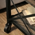 thumbnail image 4 of Sauder Steel River End Table, Carbon Oak Finish, 4 of 13