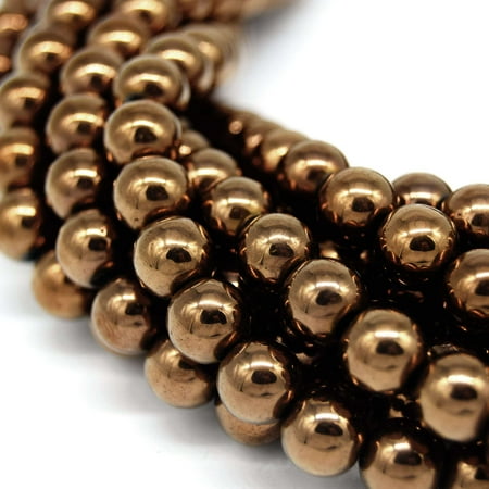 Bronze Hematite Beads – High-Quality Natural Gemstones, Available in 4mm, 6mm, 8mm, 10mm
