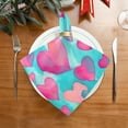 thumbnail image 2 of GZHJMY Valentine's Day Heart Cloth Napkins 4 Pack - 20x20In Soft Washable Dinner Napkin Home Decor Napkin for Dinners Weddings Cocktail Kitchen Decorative Washcloths, 2 of 7