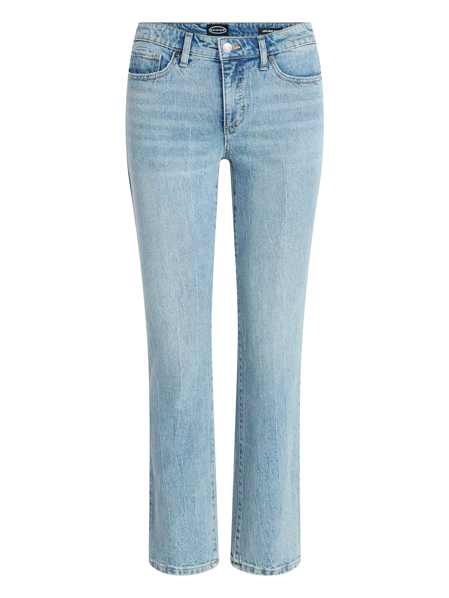 Scoop Women's Low Rise Slim Jeans, 30" Inseam, Sizes 0-20