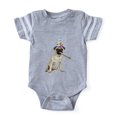 thumbnail image 1 of CafePress - Pug Dog Party - Cute Infant Baby Football Bodysuit, 1 of 1