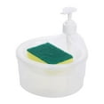 thumbnail image 3 of Soap Dispenser and Scrubber Holder Kitchen Soap Dispenser for Kitchen Hotel Clear, 3 of 8