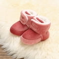 thumbnail image 2 of Newborn Baby Fleece Warm Boots Frist Walkers Shoes Infants Soft Sole Booties Snow Shoes, 2 of 8