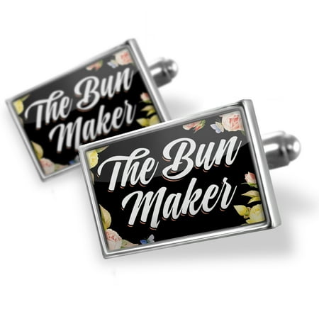 Cufflinks Floral Border The Bun Maker - NEONBLOND
